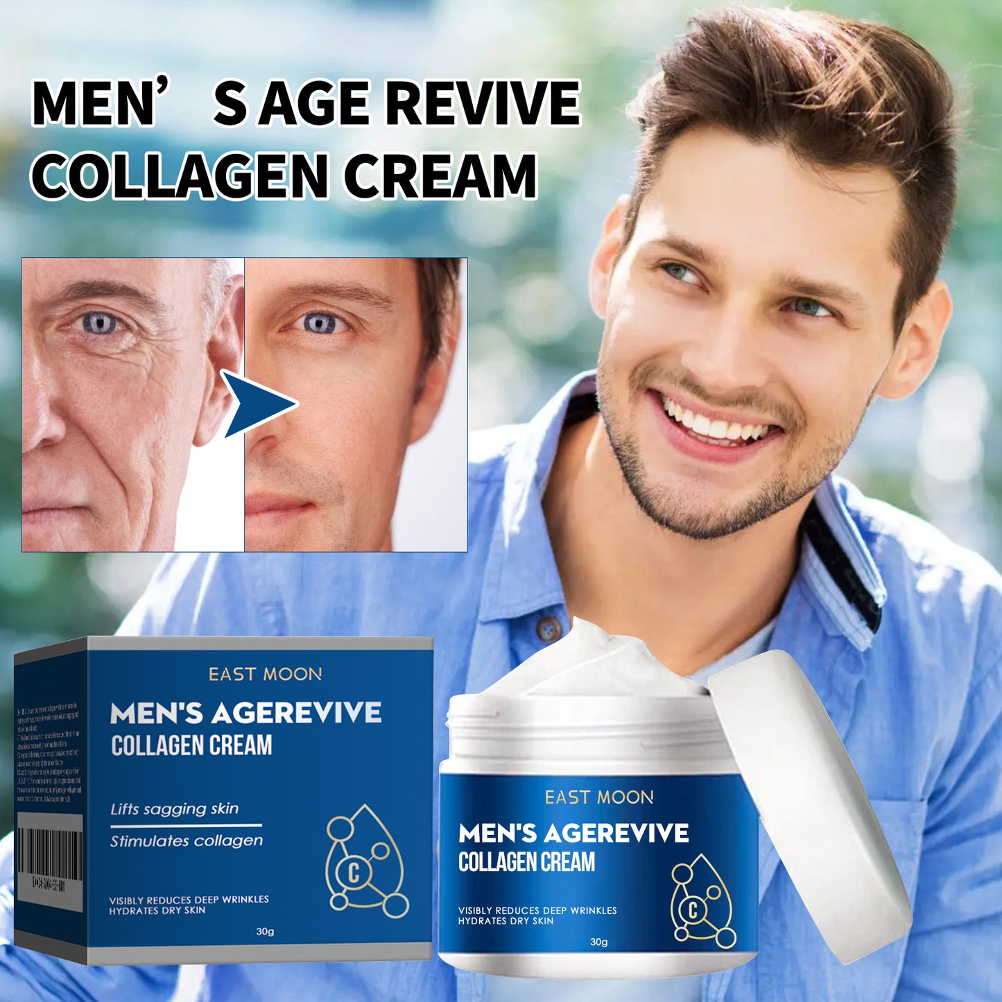 Anti-Aging Collagen Face Cream - Reduce Fine Lines & Wrinkles, Firm & Hydrate Skin