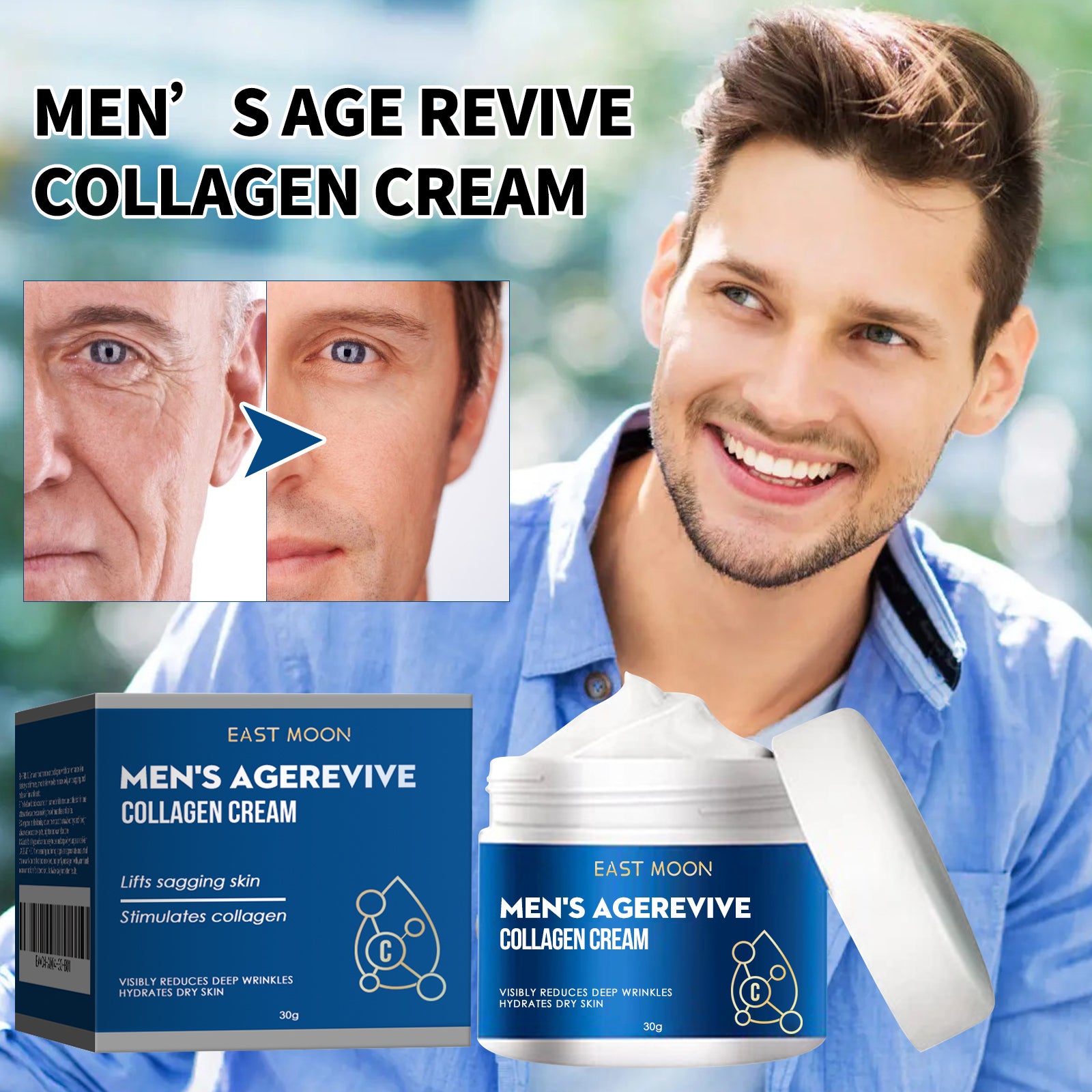 Anti-Aging Collagen Face Cream – Reduce Fine Lines & Wrinkles, Firm & Hydrate Skin