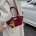 PU Leather & Suede Mini Handbag – Chic Everyday Crossbody