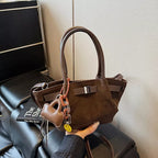 PU Leather & Suede Mini Handbag – Chic Everyday Crossbody