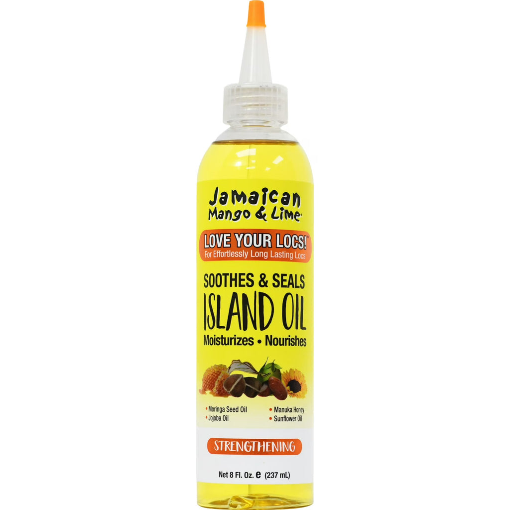 Jamaican Mango & Lime Nourishing Island Oil Hair Treatment, 8 fl oz. – For All Hair Types