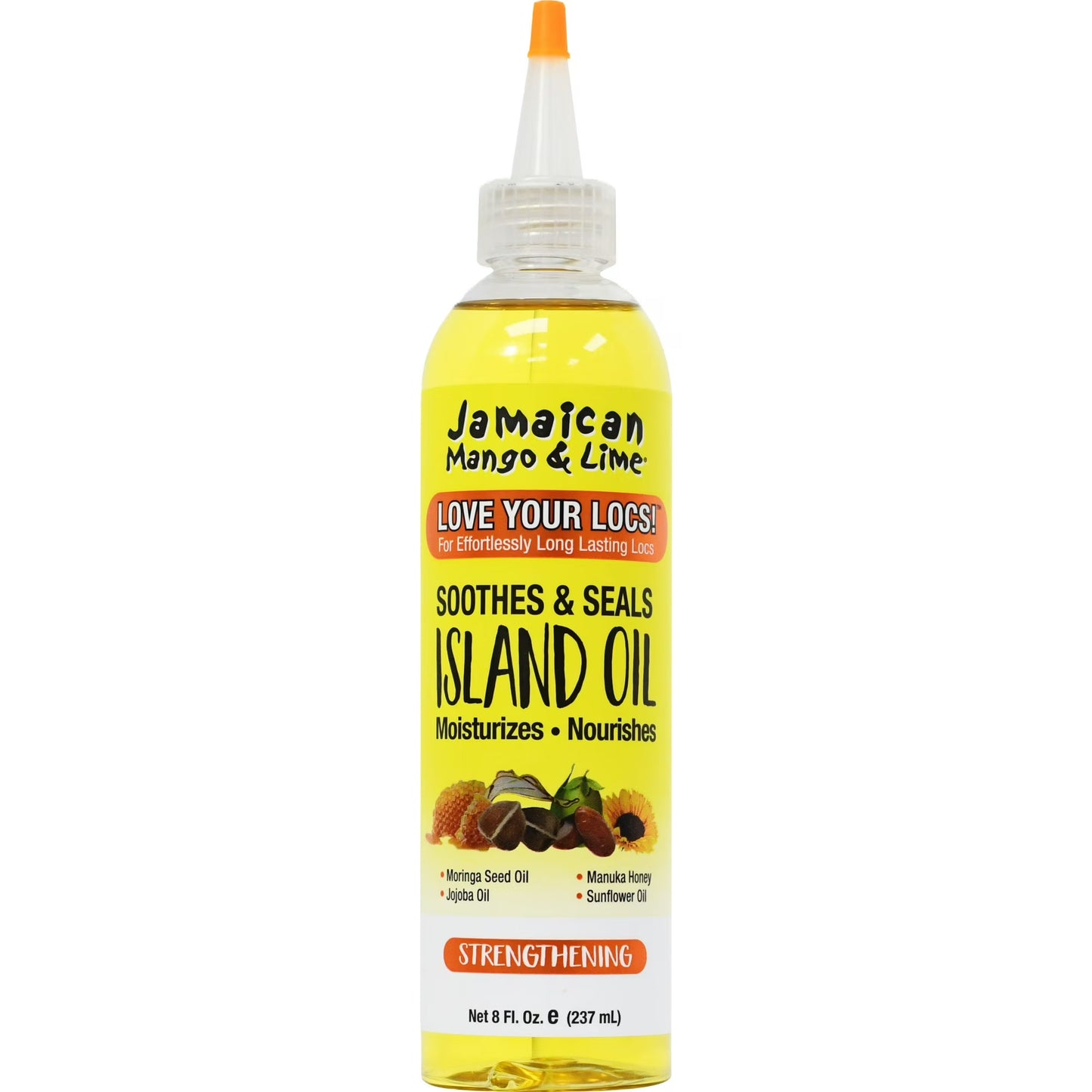 Jamaican Mango & Lime Nourishing Island Oil Hair Treatment, 8 fl oz. – For All Hair Types