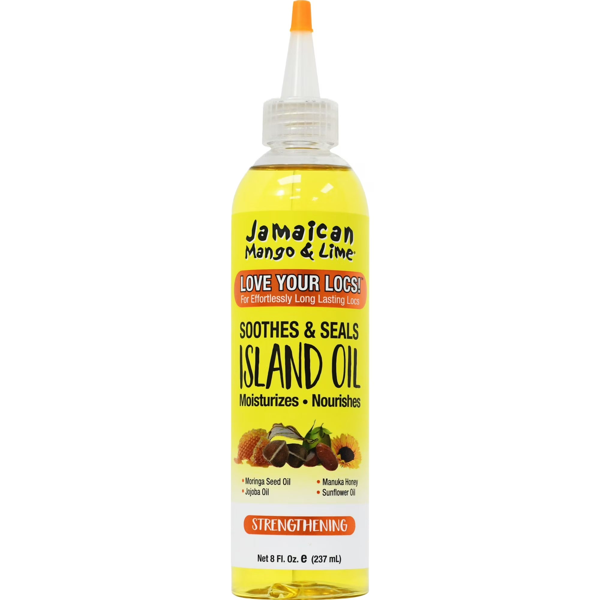 Jamaican Mango & Lime Nourishing Island Oil Hair Treatment, 8 fl oz. – For All Hair Types