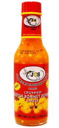 JCS Crushed Scotch Bonnet Pepper Sauce, 1 Pcs - 4 Pack 5 oz – Fiery Jamaican Hot Sauce