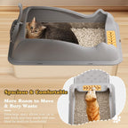 Premium Stainless Steel Cat Litter Box - Extra Large, Rust-Proof & Odor-Free