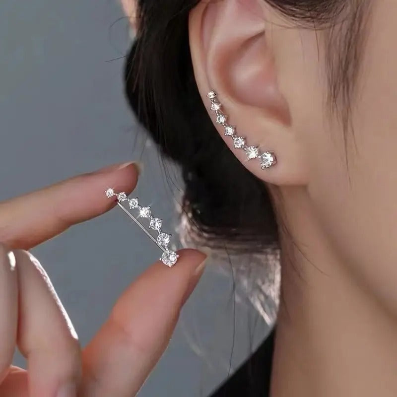 Elegant Flowing Luster Drop Earrings - Lightweight Statement Jewelry for Women