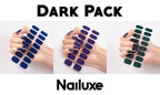 Pure Color Nail Stickers – 16 Solid Shades | Press-On Nail Art Strips