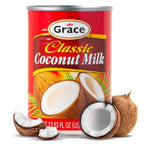 Grace Jamaican Classic Coconut Milk, 13.5 fl oz – 1-3 Pack | Unsweetened Canned Coconut Milk