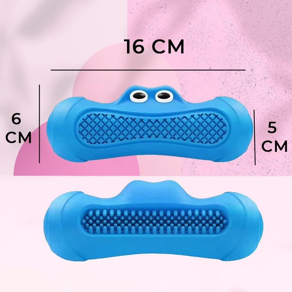 Durable Rubber Squeaky Dog Toy – Monster Design for Aggressive Chewers