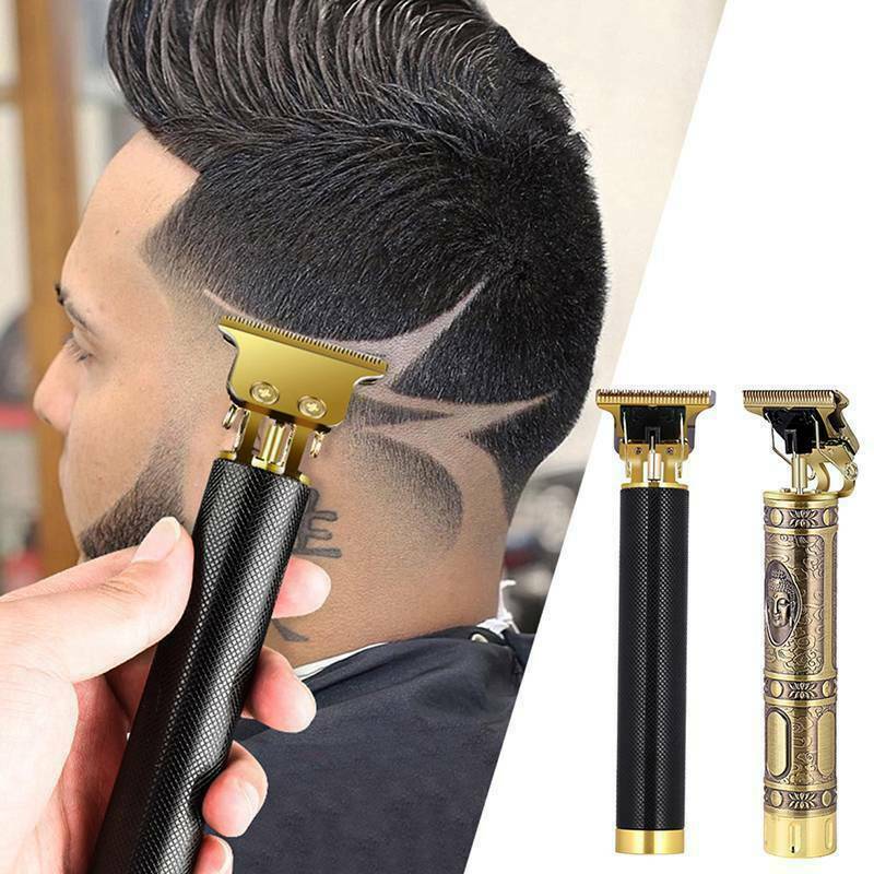 Professional Cordless Hair Clipper & Beard Trimmer - Zero Gap T-Blade for Precision Cuts