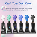 Poly Gel Nail Kit – 6-Color Set with UV LED Lamp & Extension Tools