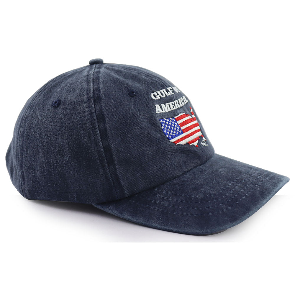 Gulf of America Patriotic Baseball Cap - 2 Pack American Flag Hats for Men & Women