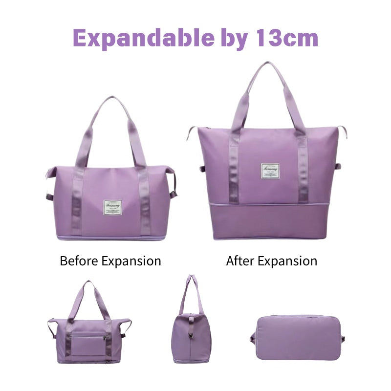 Waterproof Beach Tote Bag - Large Capacity Travel Bag with Scratch-Resistant Coating