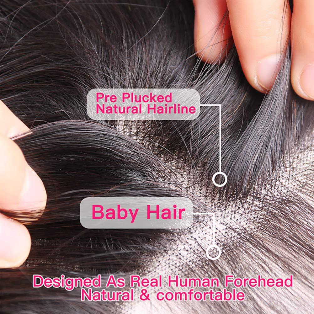 100% Human Hair Lace Front Wig – Natural Black | 10"–30"