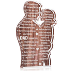 Dad Daughter Acrylic Plaque - Heartfelt Father's Day Gift from Daughter