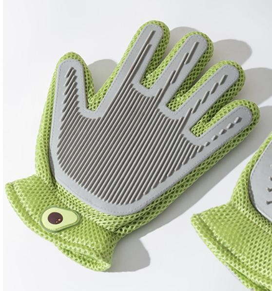 Pet Grooming Glove - 2-in-1 Deshedding Brush & Massage Tool for Cats & Dogs