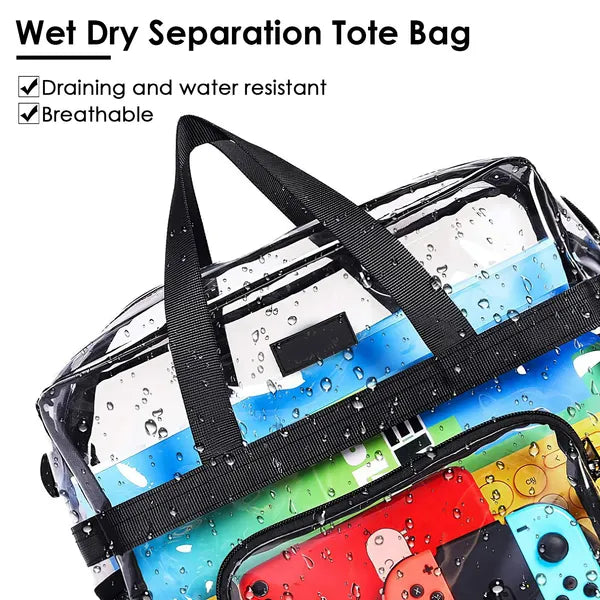 Stadium Approved Clear Crossbody Bag - TSA Compliant Transparent Purse for Concerts & Events