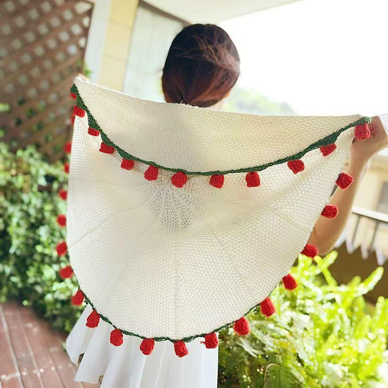 Rose Hand-Woven Blanket, Pure Handmade Blanket, Can Be Turned into a Bouquet of Roses Blanket,A Gift for the Object, Mother, Elders, a Special Gift