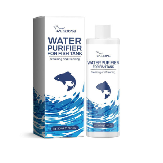 Aquarium Water Clarifier - Fast-Acting Fish Tank Cleaner for Crystal Clear Water