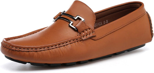 DECARSDZ Men's Penny Loafers – Slip-On Moccasin, PU Upper & Cushioned Insole