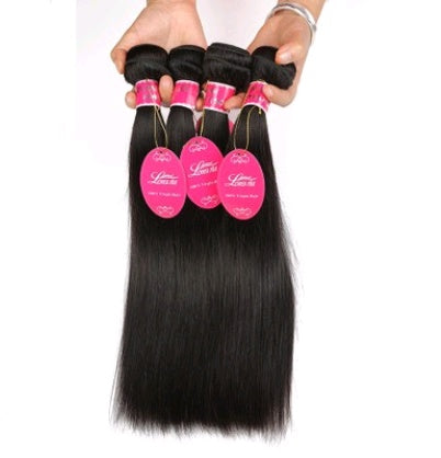 4x4 Straight Wave Lace Closure – 100% Human Hair | Swiss Lace | Natural Color | 8"–26"