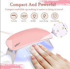Poly Gel Nail Extension Kit with UV LED Lamp – 6 Colors, Complete Starter Set