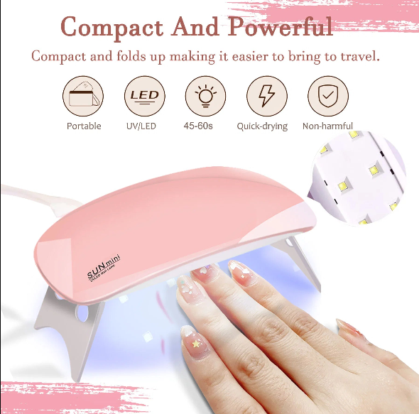 Poly Gel Nail Extension Kit with UV LED Lamp – 6 Colors, Complete Starter Set