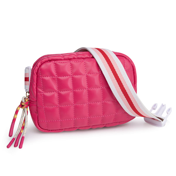 Quilted Puffer Belt Bag for Women - Lightweight Fanny Pack with Adjustable Strap