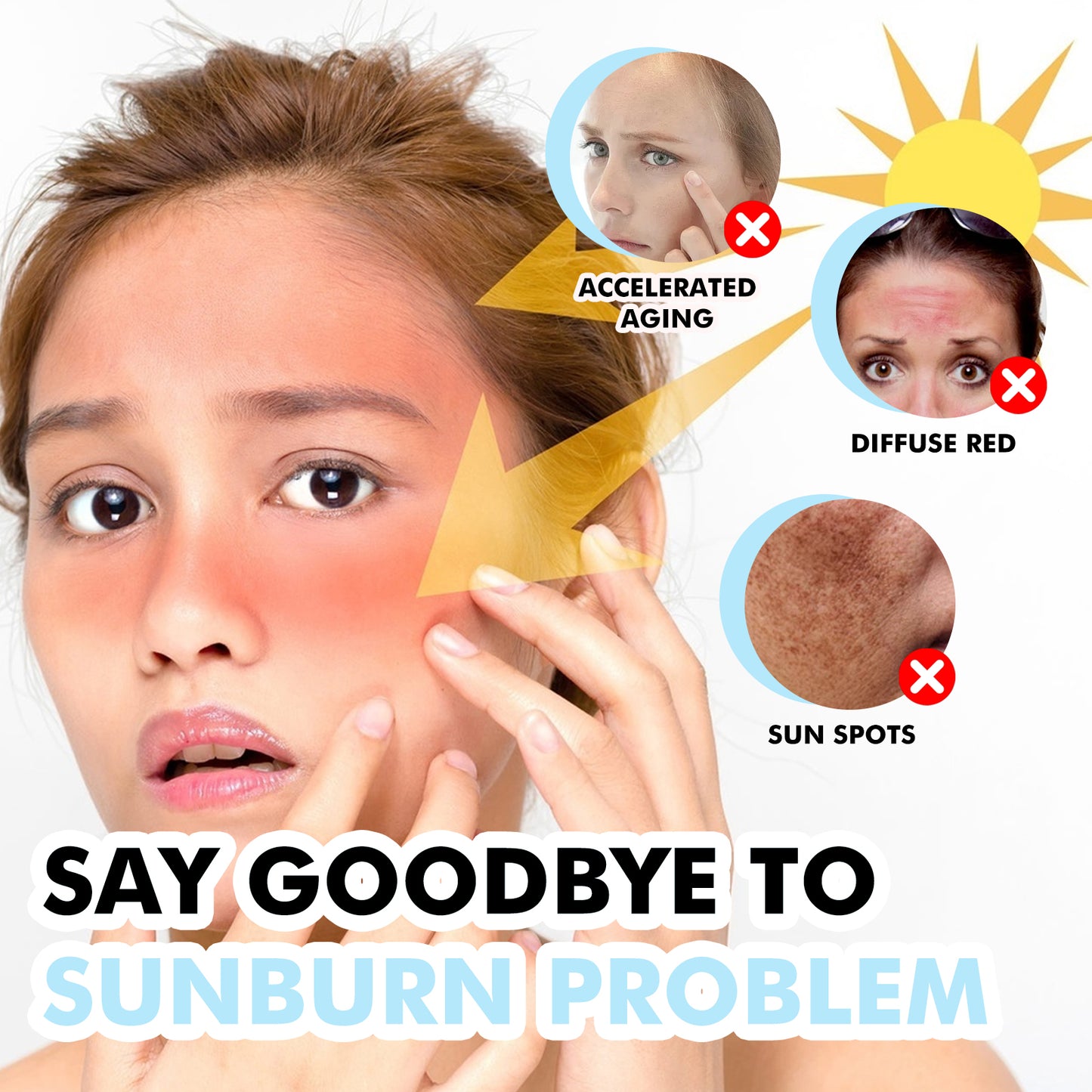 Hyaluronic Acid Sunscreen Stick SPF 50+ – Moisturizing UV Protection for Sensitive & Sun-Damaged Skin