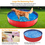 Extra Large Foldable Dog Pool 63" – Portable Swimming Pool for Dogs & Cats