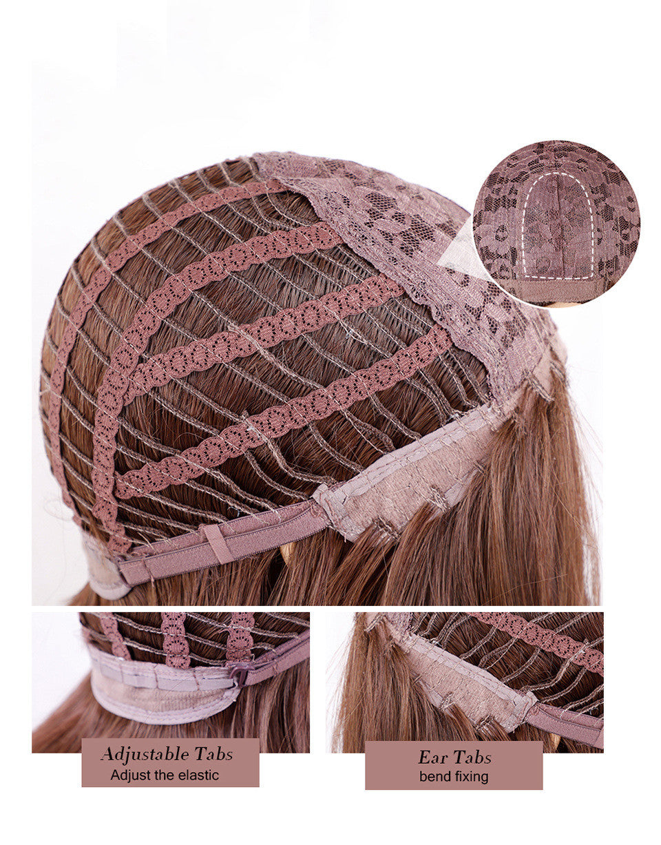 Ombre Brown to Blonde Long Curly Wig - Heat Resistant