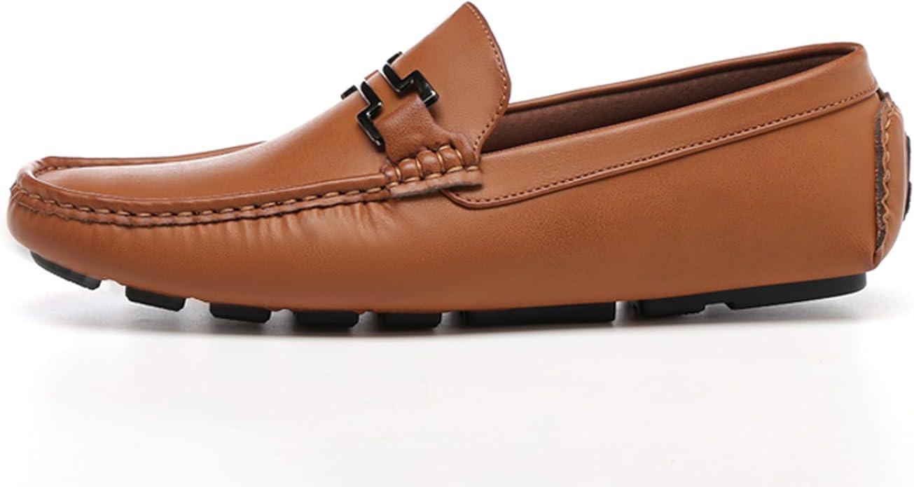DECARSDZ Men's Penny Loafers – Slip-On Moccasin, PU Upper & Cushioned Insole