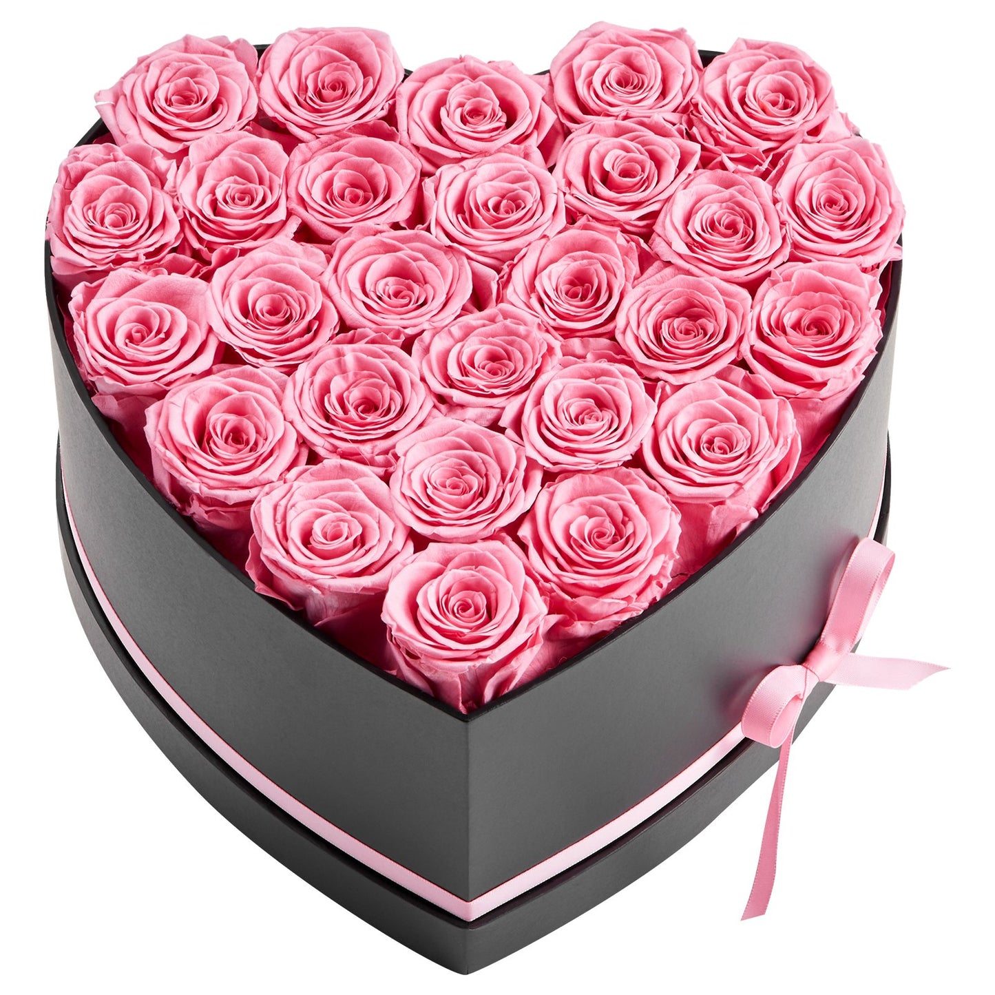 Preserved Roses Heart Box - 27 Real Forever Roses Gift for Women, Anniversary, Birthday & Valentine's Day