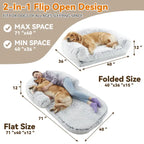 Human Dog Bed – Oversized 71"x43" Orthopedic Memory Foam Lounger for Large Dogs & Owners