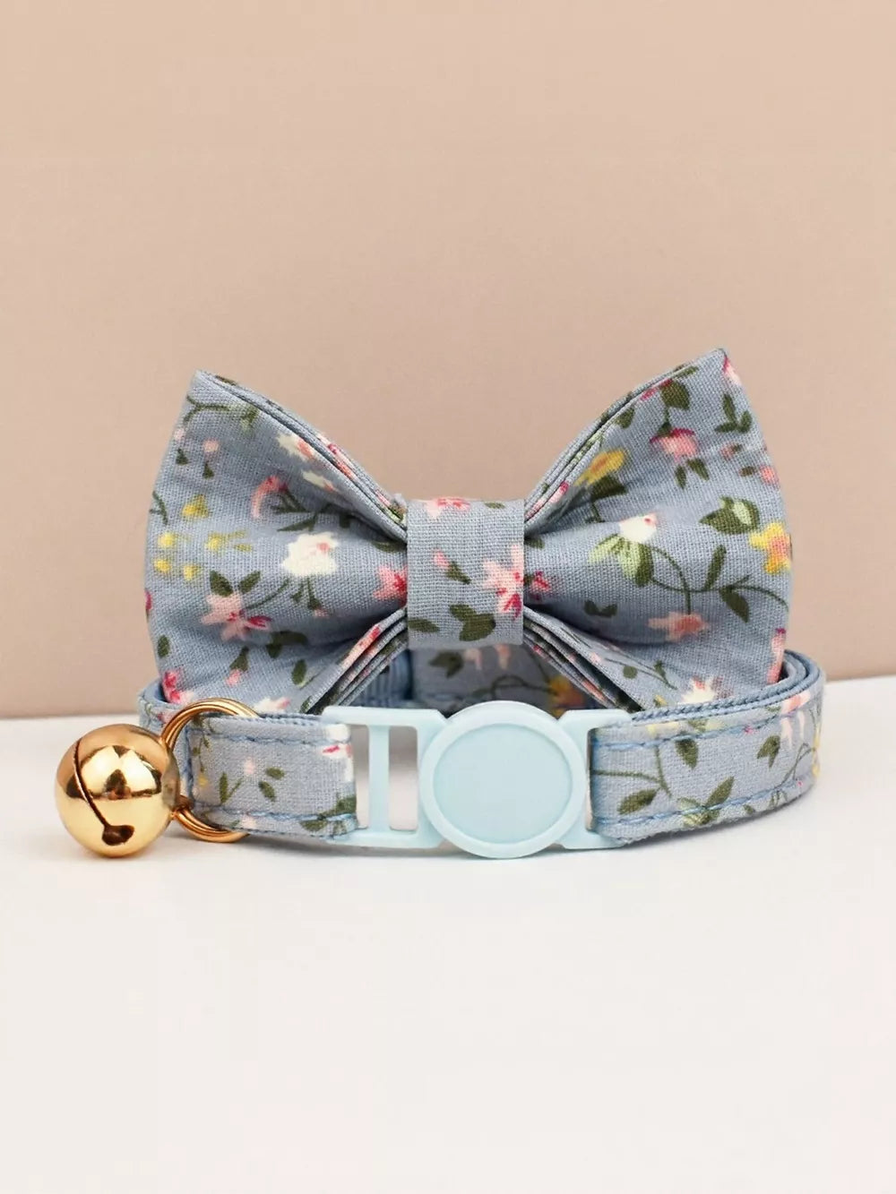 Bow Tie Cat Collar with Bell – 2-Piece Set (Size S & L)