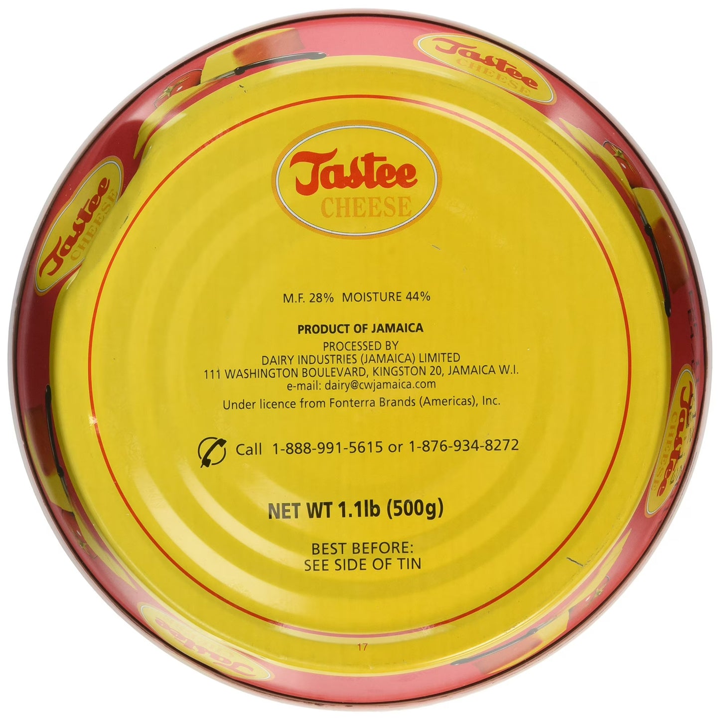 Jamaican Tastee Cheese, 17.6 oz (1.1 lb) | Authentic Jamaican Processed Cheese