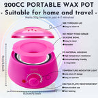 Professional Waxing Kit with Warmer - 79 Piece Hair Removal Set for Face, Body & Bikini