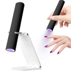 Mini UV LED Nail Lamp | Portable Rechargeable Gel Polish Dryer with Foldable Stand