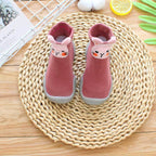 Non-Slip Toddler Floor Socks with Grips - Soft Cotton Baby Shoe Socks