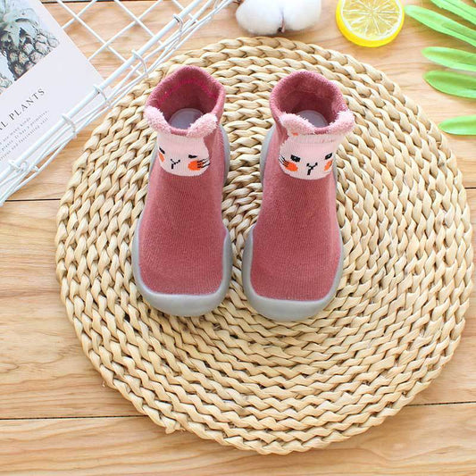 Non-Slip Toddler Floor Socks with Grips - Soft Cotton Baby Shoe Socks