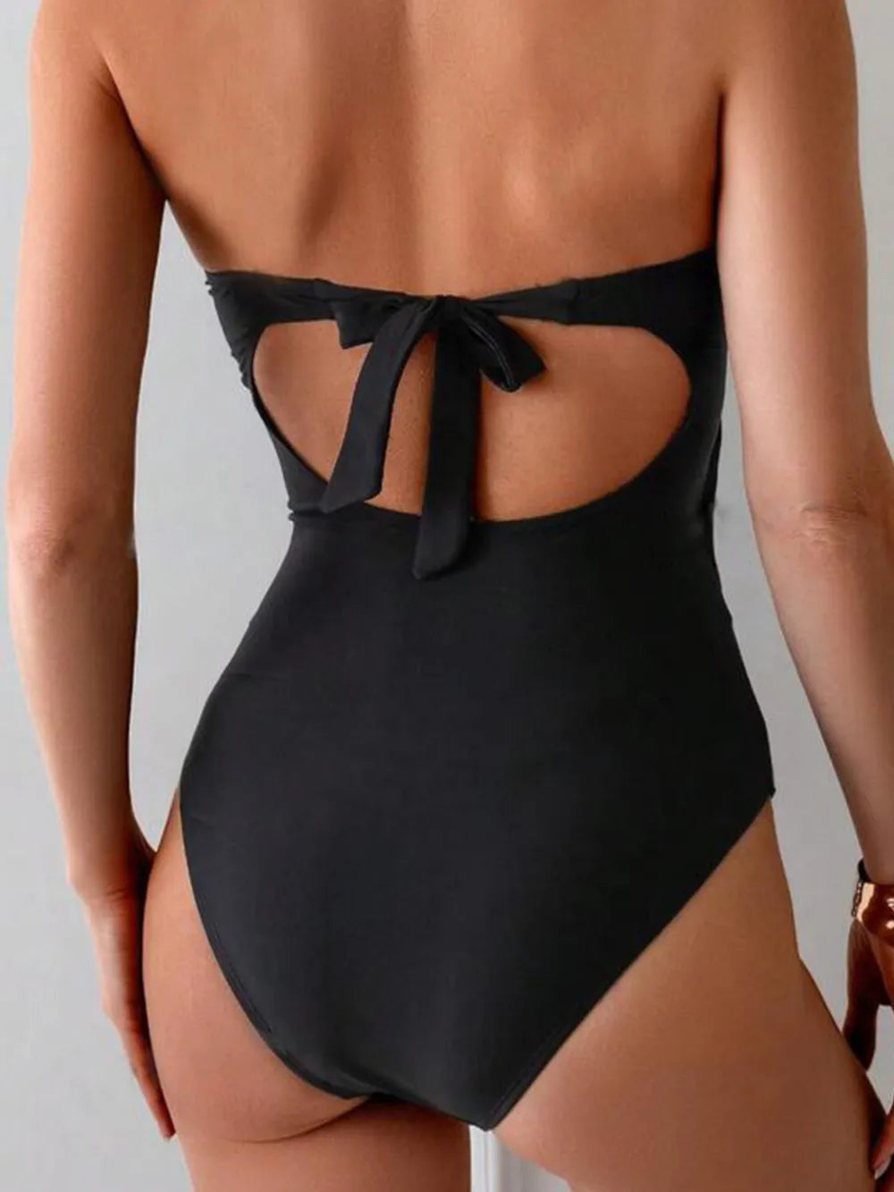 Cutout Sweetheart Neck One-Piece Swimsuit