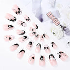 Long Square Press On Nails – 24-Piece Fake Nail Set with Adhesive Tabs