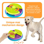 3-in-1 Slow Feeder Dog Bowl - Anti-Choke Puzzle Feeder with Lick Mat for Medium & Large Dogs