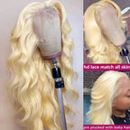 Blonde Lace Front Wig | Long Big Wave Curls | Heat-Resistant Synthetic