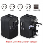 Universal Travel Adapter - All-in-One International Power Plug for 150+ Countries