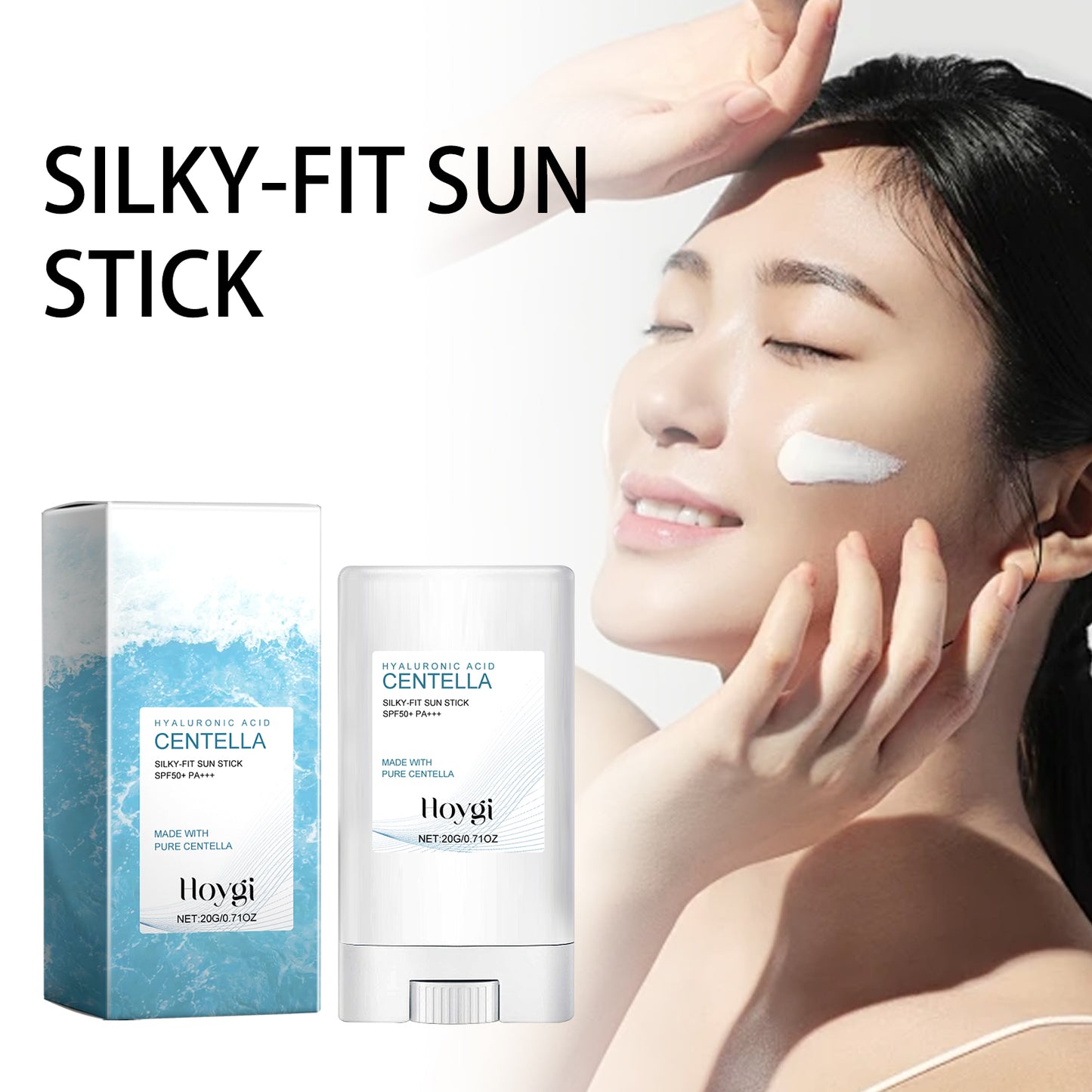 Hyaluronic Acid Sunscreen Stick SPF 50+ – Moisturizing UV Protection for Sensitive & Sun-Damaged Skin