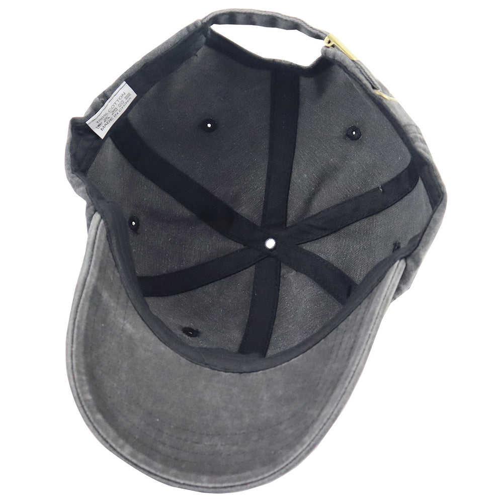 Fish Fear Me Embroidered Baseball Cap - Adjustable Cotton Fishing Hat