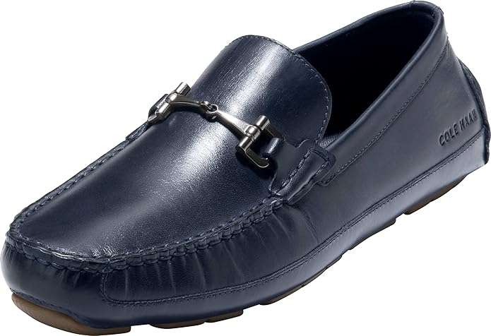 Cole Haan Men's Wyatt Bit Driving Loafers – LWG Leather, Cushioned Footbed & EVA Sole