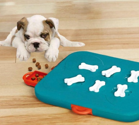 Interactive Dog Puzzle Feeder Toy - Slow Feed Casino Treasure Hunt Game for Mental Stimulation
