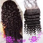 4x4 Deep Wave Lace Closure | 100% Human Hair | Hand-Woven Natural Scalp Look